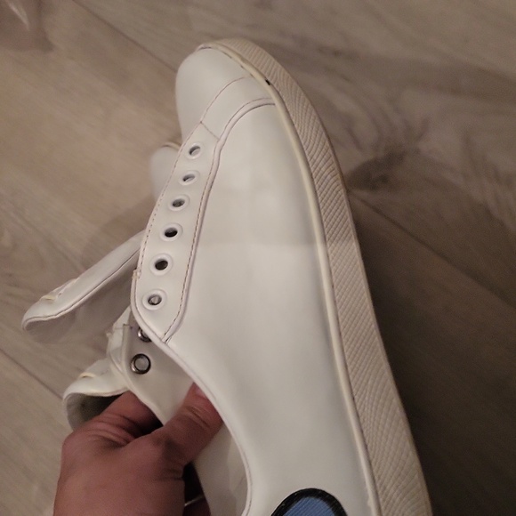 White prada leather shoes size 37.5 ladies - Picture 7 of 8